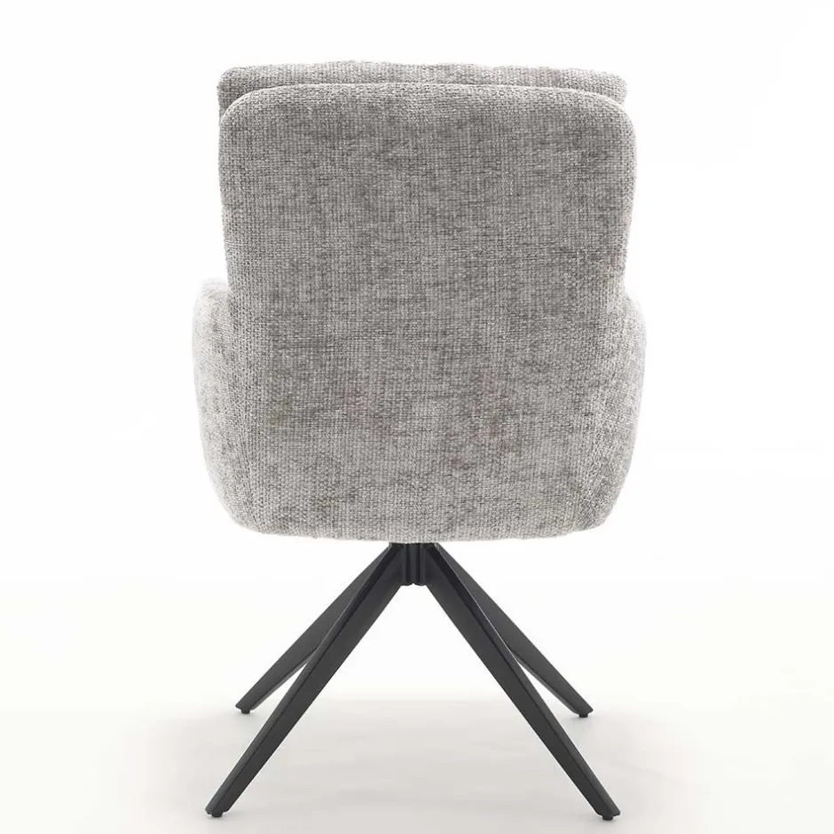 Wohnen Federkern-Polsterstuhl mit Armlehnen - Castilla (2er Set)