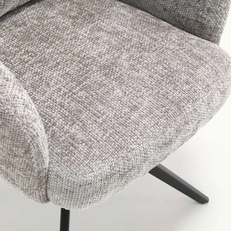 Wohnen Federkern-Polsterstuhl mit Armlehnen - Castilla (2er Set)