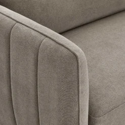 Federkernsofa in Beige Stoffbezug - Ordinia^Wohnen