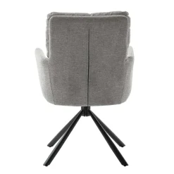 Wohnen Federkern-Tischsessel in Grau - Castalla (2er Set)