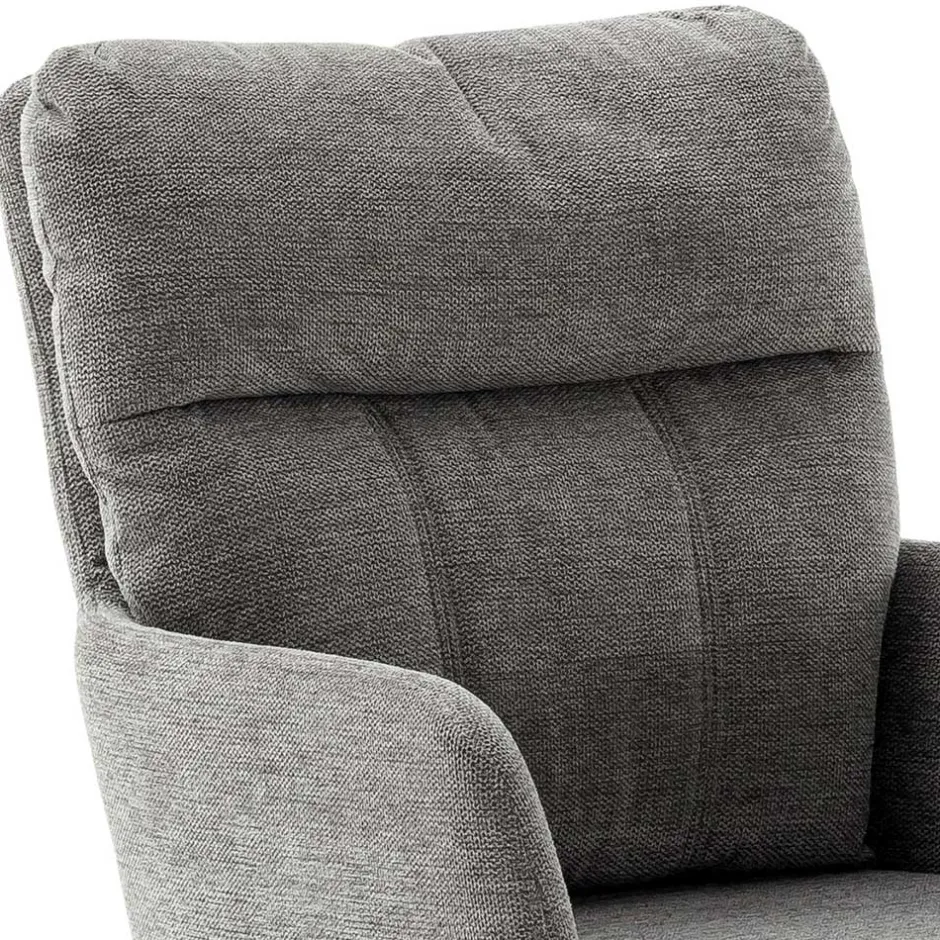 Wohnen Federkern-Tischsessel in Grau - Castalla (2er Set)