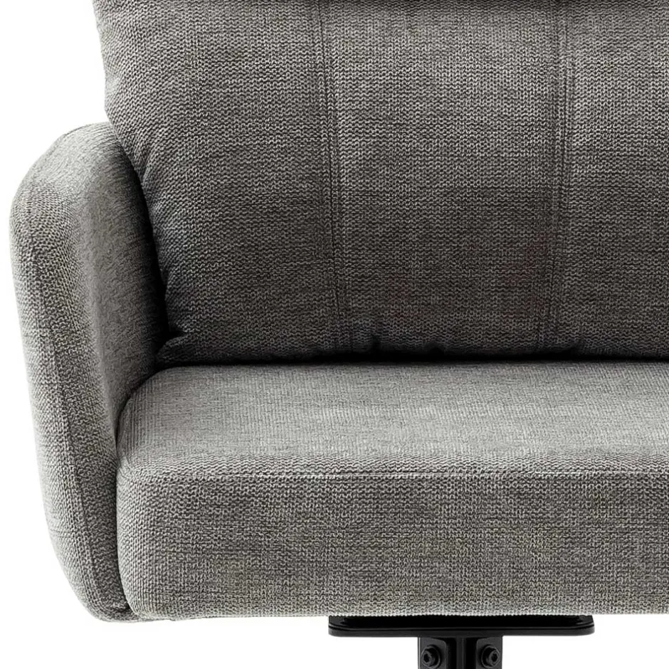 Wohnen Federkern-Tischsessel in Grau - Castalla (2er Set)