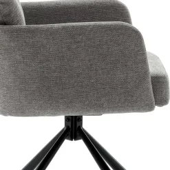 Wohnen Federkern-Tischsessel in Grau - Castalla (2er Set)