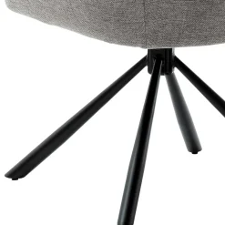 Wohnen Federkern-Tischsessel in Grau - Castalla (2er Set)