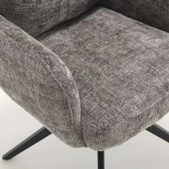 Wohnen Federkern-Tischsessel in Grau - Kumin (2er Set)