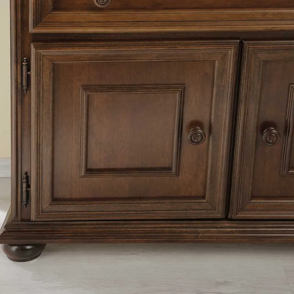 Wohnen Fernseher Unterschrank in Walnussfarben - Manicos