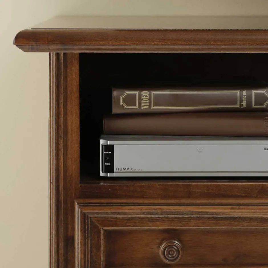 Wohnen Fernseher Unterschrank in Walnussfarben - Manicos