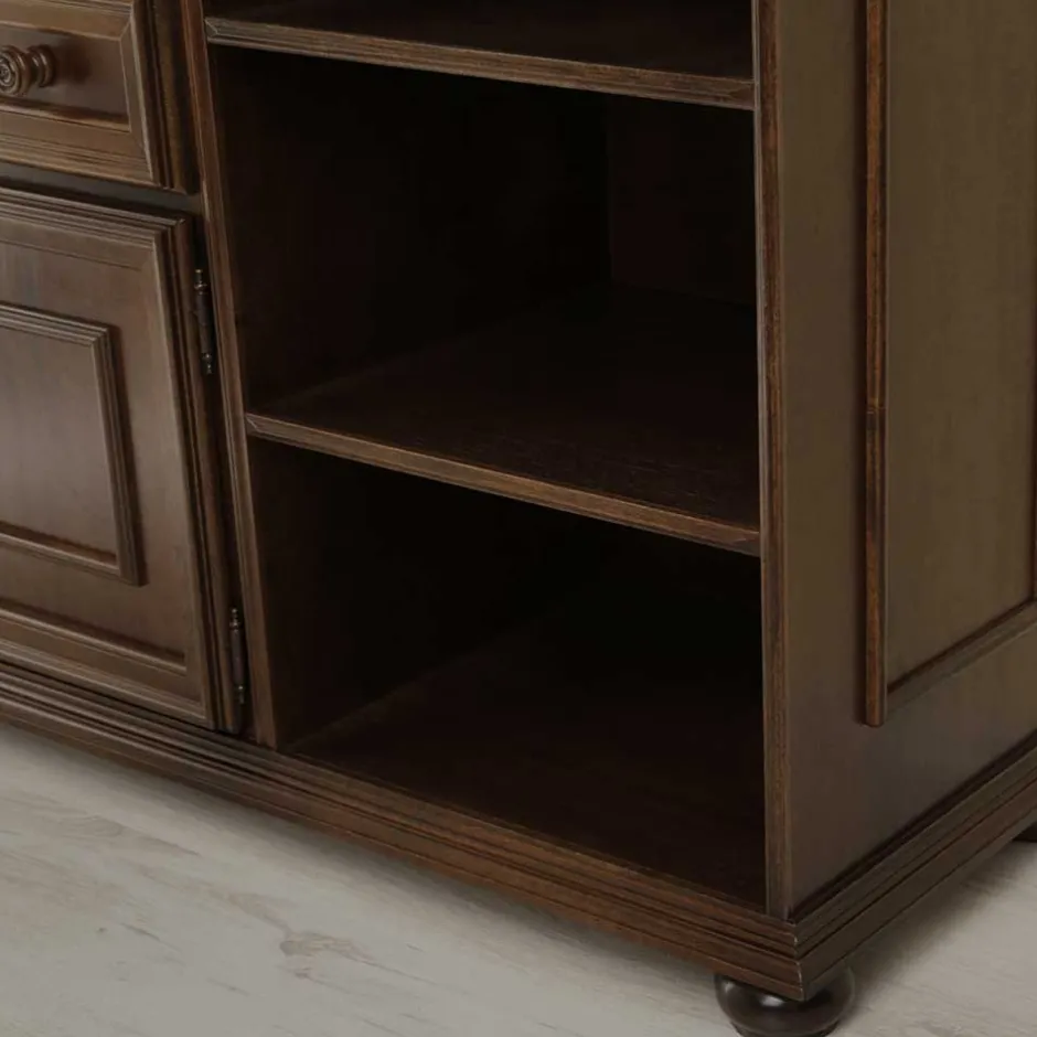 Wohnen Fernseher Unterschrank in Walnussfarben - Manicos