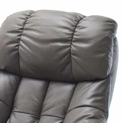 Fernsehsessel mit Relaxfunktion in Leder Schlammfarben Vihanna mit Hocker (zweiteilig)^Wohnen Clearance