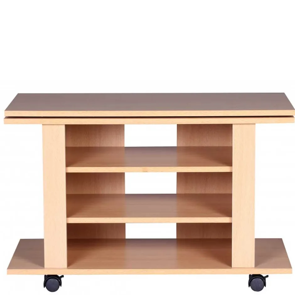 Wohnen Fernsehtisch auf Rollen mit drehbarer Platte - Sonition