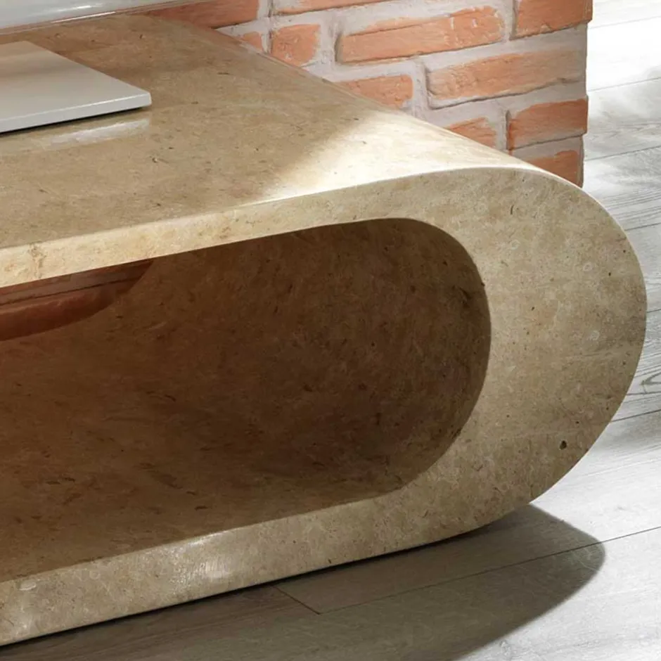 Fernsehtisch Jon aus Stein^Wohnen Discount