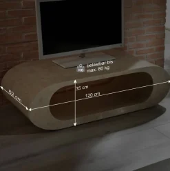 Fernsehtisch Jon aus Stein^Wohnen Discount