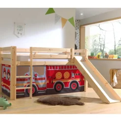 Feuerwehr Hochbett mit Rutsche - Lazura^Wohnen Sale