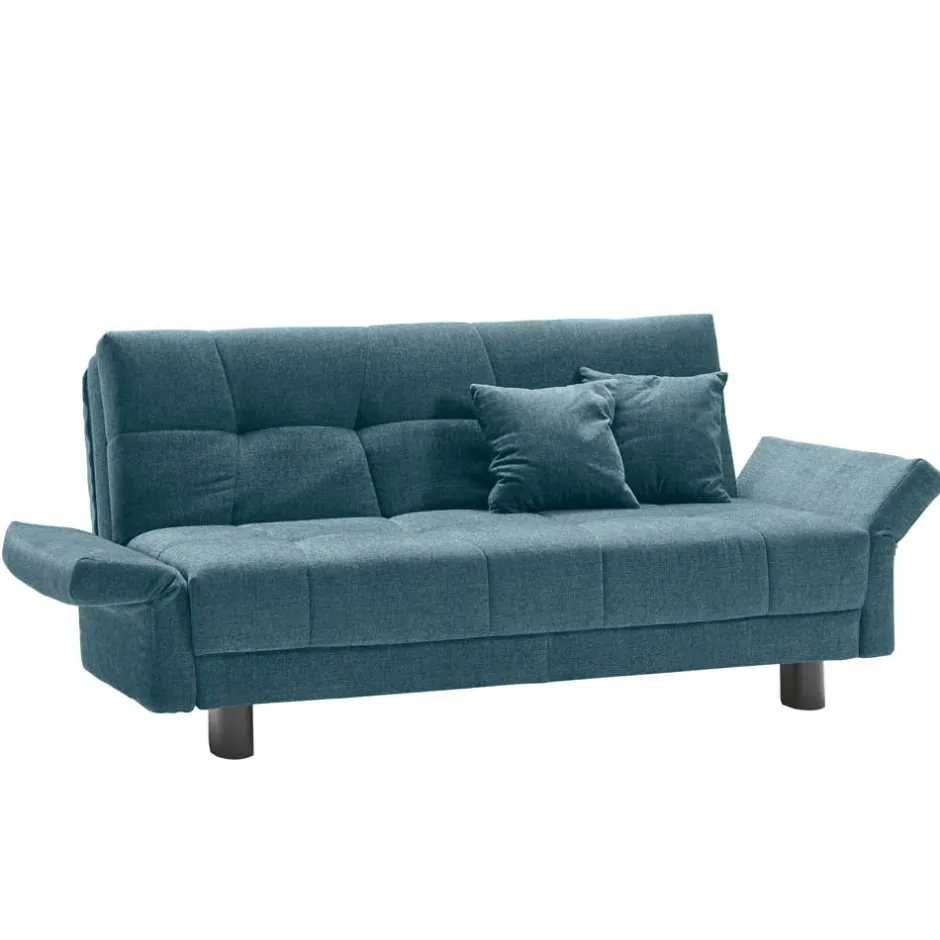 Flachgewebe Bettcouch in Petrol Blau - Vlatkura^Wohnen Best