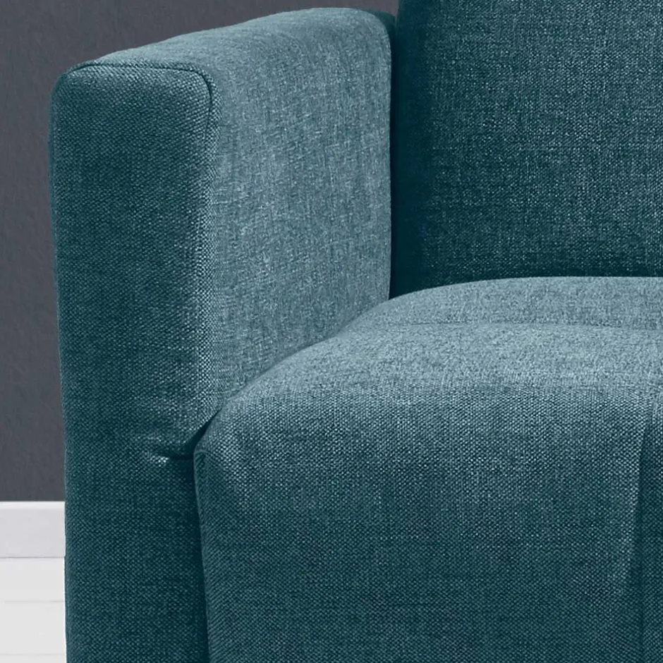 Flachgewebe Bettcouch in Petrol Blau - Vlatkura^Wohnen Best