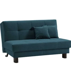 Flachgewebe Klappsofa in Petrol Blau - Katrona^Wohnen Best