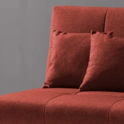 Wohnen Flachgewebe Schlafsofa in Dunkelrot - Ciabeta