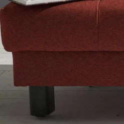 Wohnen Flachgewebe Schlafsofa in Dunkelrot - Ciabeta