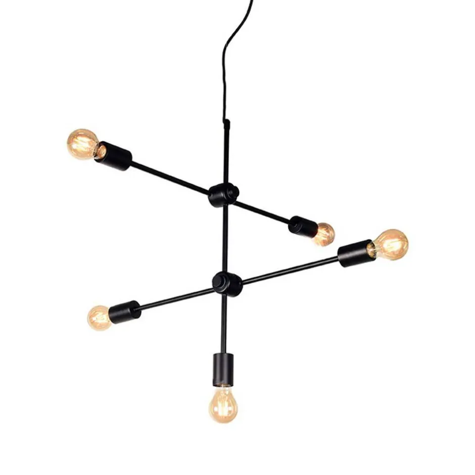 5-flammige Designleuchte minimalistisch - Ruberta^Wohnen Hot