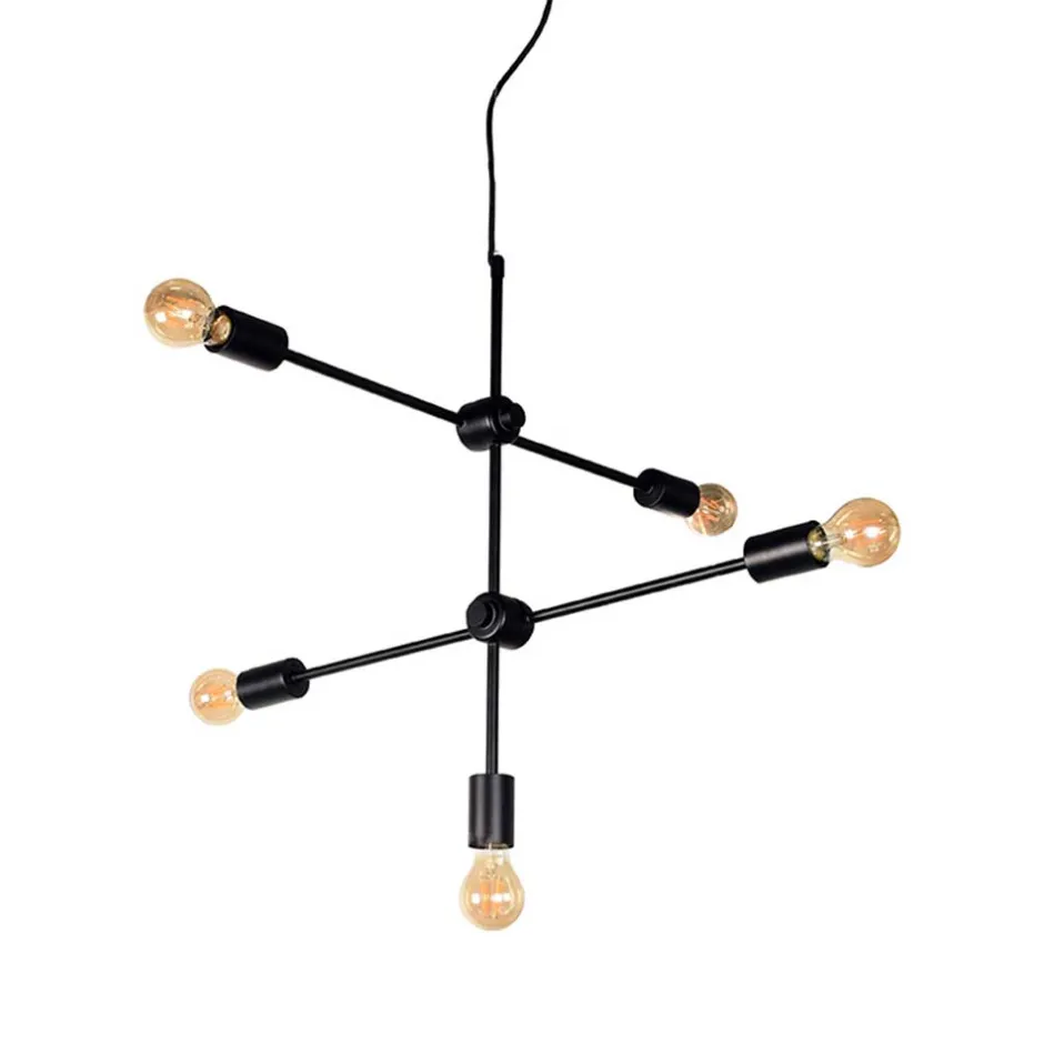 5-flammige Designleuchte minimalistisch - Ruberta^Wohnen Hot