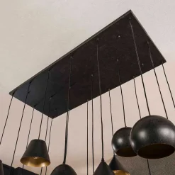 18-flammige Hängelampe in Schwarzgrau - Civetta^Wohnen Hot