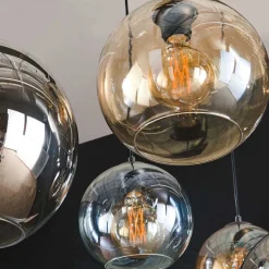 7-flammige Hängelampe mit Glas Schirmen - Darpanos^Wohnen Hot