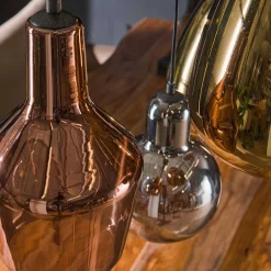 6-flammige Hängelampe mit verschiedenen Glasschirmen - Gerri^Wohnen Online