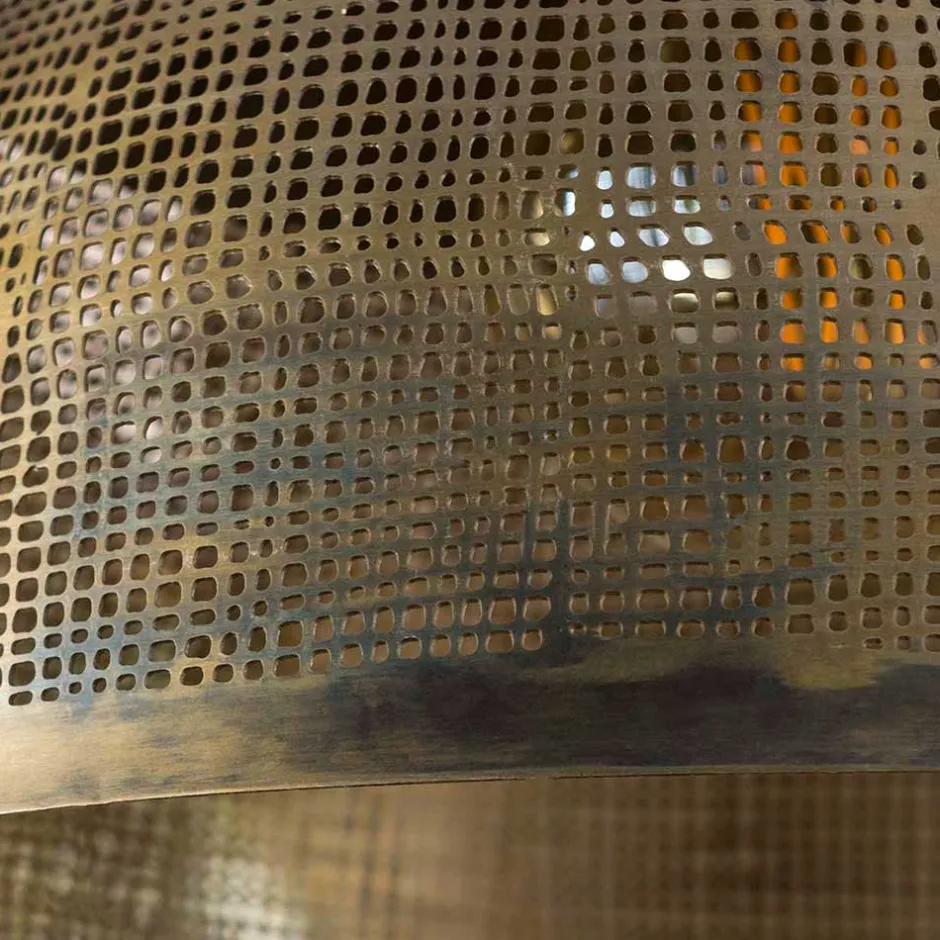 2-flammige Hängeleuchte in Bronze Antik - Jaines^Wohnen New