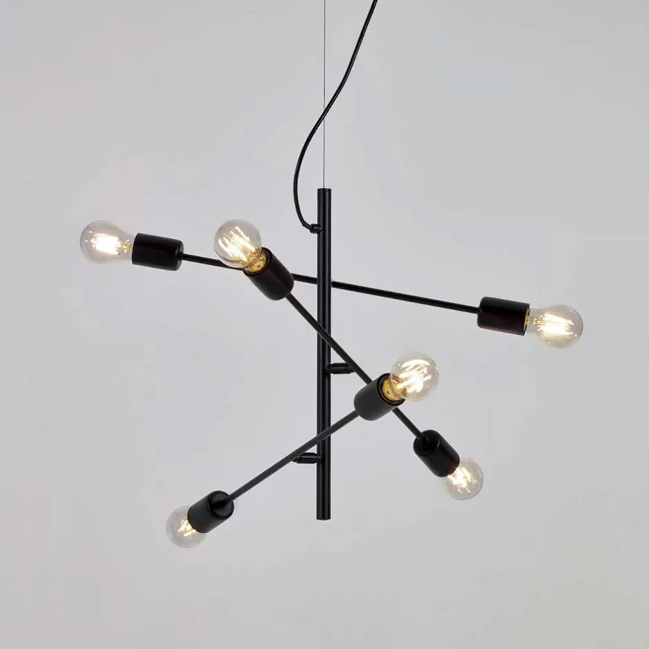 6-flammige Hängeleuchte minimalistisch - Evyla^Wohnen Best
