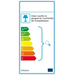 7-flammige Hängeleuchte mit Glasschirmen - Liselo^Wohnen Discount