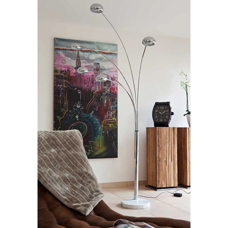 5-flammige Stehleuchte mit beweglichen Armen - Tiahu^Wohnen Clearance