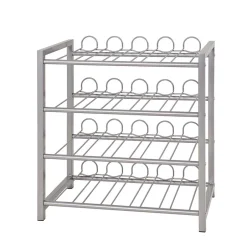 Flaschen Ablageregal Aranon in Silber^Wohnen Discount