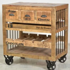 Flaschenkommode Indri auf Rollen^Wohnen Online