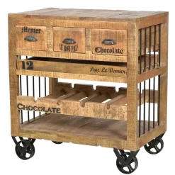 Flaschenkommode Indri auf Rollen^Wohnen Online