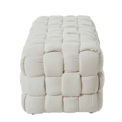 Flechtoptik Polsterbank in Cremeweiß - Vignus^Wohnen Online