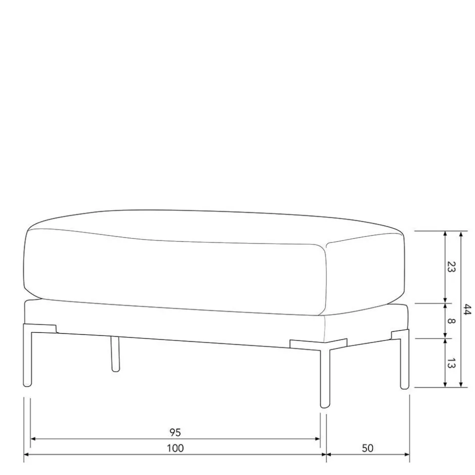 Wohnen Flexible Couch aus Modulen in Braun - Ravonia (fünfteilig)