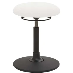 Flexibler Bürohocker in Weiß Kunstleder - Puerto^Wohnen Discount