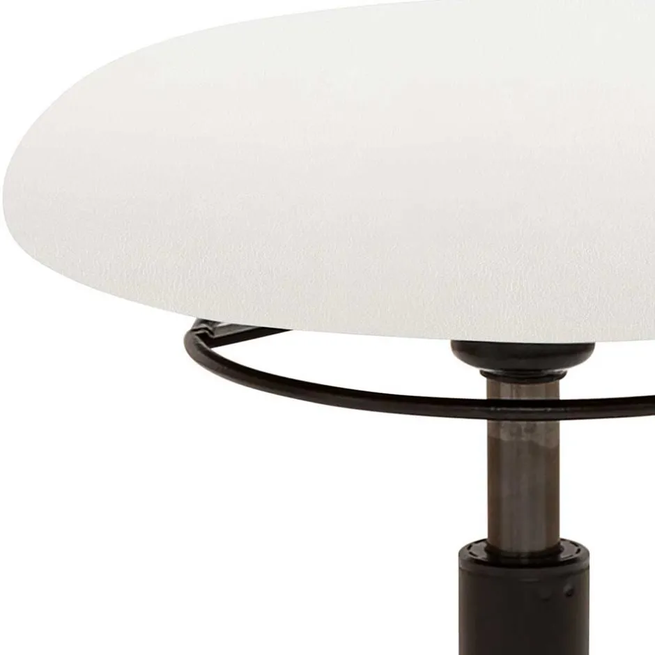 Flexibler Bürohocker in Weiß Kunstleder - Puerto^Wohnen Discount