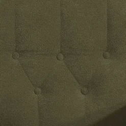 Wohnen Flockstoff Couch in Dunkelgrün - Ramira