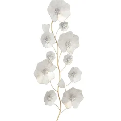 Wohnen Florale Wanddekoration in Weiß und Gold - Skip