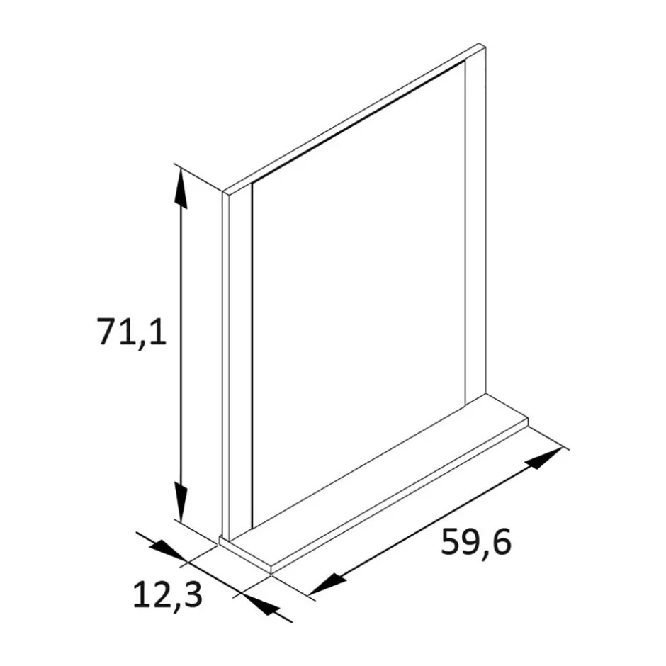 Flur Garderobenspiegel mit Ablage - Anderian^Wohnen New