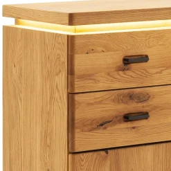 Wohnen Flur Hochkommode aus Balkeneiche Massivholz - Robats