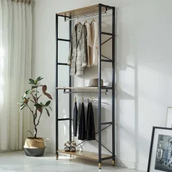 Flur Regal Garderobe mit zwei Kleiderstangen - Vilettra^Wohnen Hot