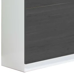 Wohnen Flur Schuhkipper in Weiß & Schwarzgrau - Vimal