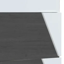 Wohnen Flur Schuhkipper in Weiß & Schwarzgrau - Vimal