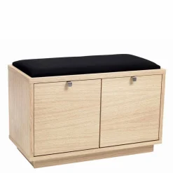 Wohnen Flur Sitzbank Vaxos mit Eiche furniert und lackiert