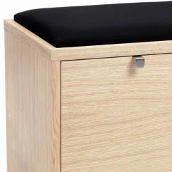 Wohnen Flur Sitzbank Vaxos mit Eiche furniert und lackiert