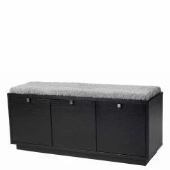 Flurbank Geskan in Schwarz Grau^Wohnen Clearance