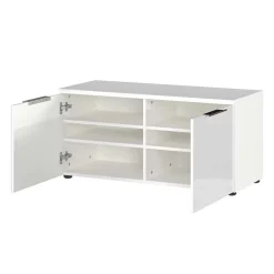 Flurbank mit Türen in Weiß mit Glasfront - Kofi^Wohnen Clearance