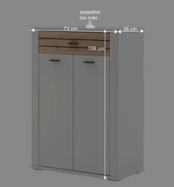 Wohnen Flureinrichtung Komplettset modern - Ballina (fünfteilig)